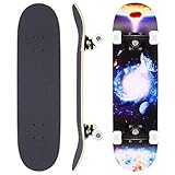 WeSkate Skateboard Komplettboard 79x20cm Holzboard mit ABEC-11 Kugellager 31...