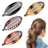 Zuroki Bananenspange Haare, Vintage Fischschwanz Haarspange 4 Stück Bananen...
