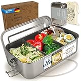 Dimono® Lunchbox Brotdose 1400ml Auslaufsichere Bento-Box Brotzeit-Dose aus...