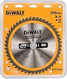 DEWALT Construction Kreissägeblatt DT1957 (für Stationärsägen, Sägeblatt-ø 250/30...