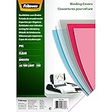 Fellowes PVC Deckblatt für Plastikbindung und Drahtbindung - Stärke 150 Mikron -...