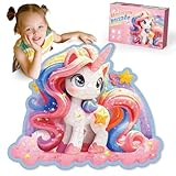 Kiztoys Einhorn Bodenpuzzles Spielzeug für Mädchen - Einhorn Geschenke für...
