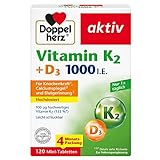 Doppelherz Vitamin K2 + D3 1000 I.E. – Vitamin D und K tragen im Zusammenspiel zum...