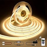 Öuesen COB LED Streifen 5M,LED Strip Dimmbar 3000K Warmweiss, 24V LED leiste...