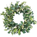 Weldomcor Kranz Künstliche Eukalyptus, Künstliche Eukalyptus Kränze für die...