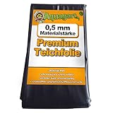 Hochwertige PVC Teichfolie 0,5mm Stärke I Fisch und Pflanzenfreundlich, UV- und...