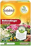 Solabiol Bio Balkondünger Universal, Blumendünger mit Wurzelstimulator und...