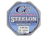 Konger Angelschnur Cristal Clear Fluorocarbon Coated 0,12-0,50mm/150m Monofile Super stark...