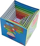 HABA 301524 - Stapelwürfel Flotte Flitzer , Turm zum Stapeln aus 10 Würfeln , Bausteine...