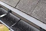 Dachrinnenbürste 10 Meter Ø 12cm, inkl. 6 Sicherungsklammern gegen Sturm und...