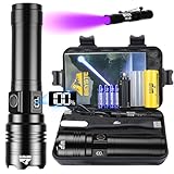 BEYSTE Taschenlampe LED Aufladbar 500000 Lumen, LED Taschenlampe Extrem Hell...