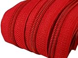2 m endlos Reißverschluss 5 mm Laufschiene + 5 Zipper Meterware teilbar...