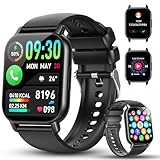Smartwatch Herren Damen, Neue 1.85'' HD Smart Watch mit Telefonfunktion, 112+...