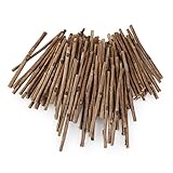 NUOLUX 100pcs Holzblock Sticks für DIY Handwerk 10CM langen 0,3-0,5 CM im...