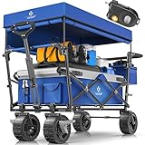KESSER® Bollerwagen faltbar GT9000 Handwagen mit Dach | Transportwagen max....