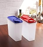 Tupperware Modular Mates Super Müsli-Aufbewahrungsbehälter, 2 Stück, Rot