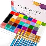 CCbeauty Bodypainting 36 Farben Face Paint Professional Theaterschminke Ölbasierte...