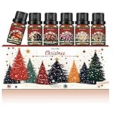 Ätherische Winteröle: 6x10ml Ätherische Öle Weihnachten für Diffuser & Kerzen |...
