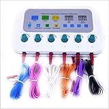 ERNZI Elektrostimulationsgerät Multifunktion TENS EMS Muskelstimulationsgerät 6 Kanäle...