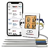 ThermoPro Bluetooth 5.0 Digital Bratenthermometer Grillthermometer Funk Fleischthermometer...