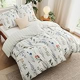 BEDSURE Bettwäsche 135x200 4teilig Bettbezug - Bettwäsche-Sets 135 x 200 cm 2er Set mit...