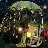 Vmxlso Deko Frosch für Draußen, Solar Frosch Gartendeko, Frosch Deko Garten mit...