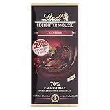 Lindt Schokolade Edelbitter Mousse Cranberry | 150 g Tafel | Mit 70 %...