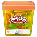 Play-Doh Basisbox mit 5 Dosen Knete und 15 Förmchen, für fantasievolles und...