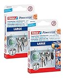 tesa Powerstrips Large - Doppelseitige Klebestreifen zur Montage von...