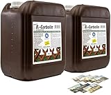 2x 10L B-Carbolin Holzlasur + 1x KOVA Bildmagnet! Öl Holzfarbe für optimalen Holzschutz...