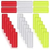 24 STK Warnung Reflektierende Aufkleber, 3x8 cm Sicherheit Warnband, Selbstklebend...