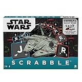 Mattel Games Scrabble Star Wars Edition Familienbrettspiel mit Galaxie-Karten & Spacecraft...