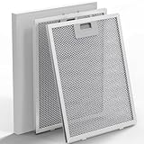 Mellbree Universal-Fettfilter aus Metall für Dunstabzugshaube, 2 Stück, 320 x 260 mm