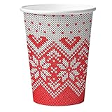 PLS GROUP® 50 Pappbecher Glühwein 200ml | Glühweinbecher für Heißgetränke 0,2L |...