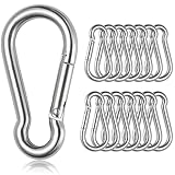 Czkonore 15 Stück Karabiner Set, 6 x60mm Klein Karabinerhaken Belastbar bis...