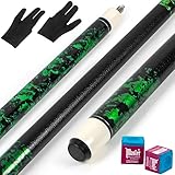 Horse Billard Queue, 58' Billiard Cue Pool Cue Stick 13mm Spitzen für Billard...