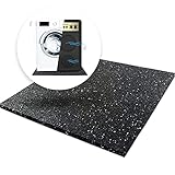 etm Antivibrationsmatte 60 x 60 cm - Gummimatte - Unterlage für Waschmaschine -...