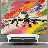 NRAOPEVVD 3D Druck Combat Helicopter Wandteppiche Poster Ornament Wandbehang Wandteppich...