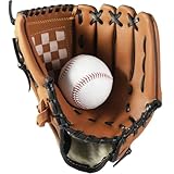 Wonninek Baseball Handschuhe - PU-Leder Handschuhe mit Einem Ball, Erwachsenen Baseball...
