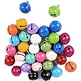 Reastar 24pcs Bunte Metallglöckchen, Glocke Glöckchen mit 12 Farben, Für Kunsthandwerk...