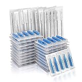 100pcs Tattoo Nadeln & 100pcsTattoo Düse Spitze, 200pcs Tattoo Einweg Set, 10Typ...