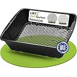 UPP Gartensieb 2-in-1 | Rundsieb mit Einstellbarer Machengröße | Sieb, Erdsieb, Sandsieb...