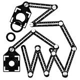 Aweohtle Winkelschablone,Fliesen Werkzeug Template Tool Multi Winkelmesser 12 sides...