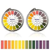 BornFeel PH Teststreifen 2 Rollen PH Indikator Lackmus Test Papier 0-14...