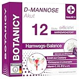 Botanicy D-MANNOSE + CRANBERRY AKUT - 12 Sticks Trink-Pulver - Bei...