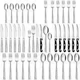 Homikit Besteck Set, 36-teilig Besteckset mit Steakmesser, Edelstah Poliet...