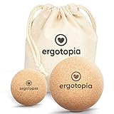 Ergotopia Faszienball aus antibakteriellem & langlebigem Kork, umweltfreundlicher...
