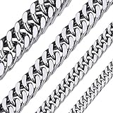 ChainsHouse Silber Maiami herren kubanischekette Edelstahl Panzerkette -7mm...