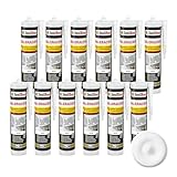 Isolbau Maleracryl 12 x 300 ml Weiß - Plastoelastischer Acryl-Dichtstoff zum...