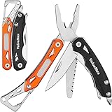 VOSSOT Multifunktionszange, 9-in-1 Mini Multitool, Geschenke für Männer Multi-Tool mit...